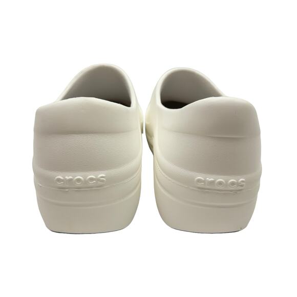 Crocs Women's 10 White Neria Pro II Dual Comfort Slip Resistant Work Nurse Clogs - Picture 5 of 10